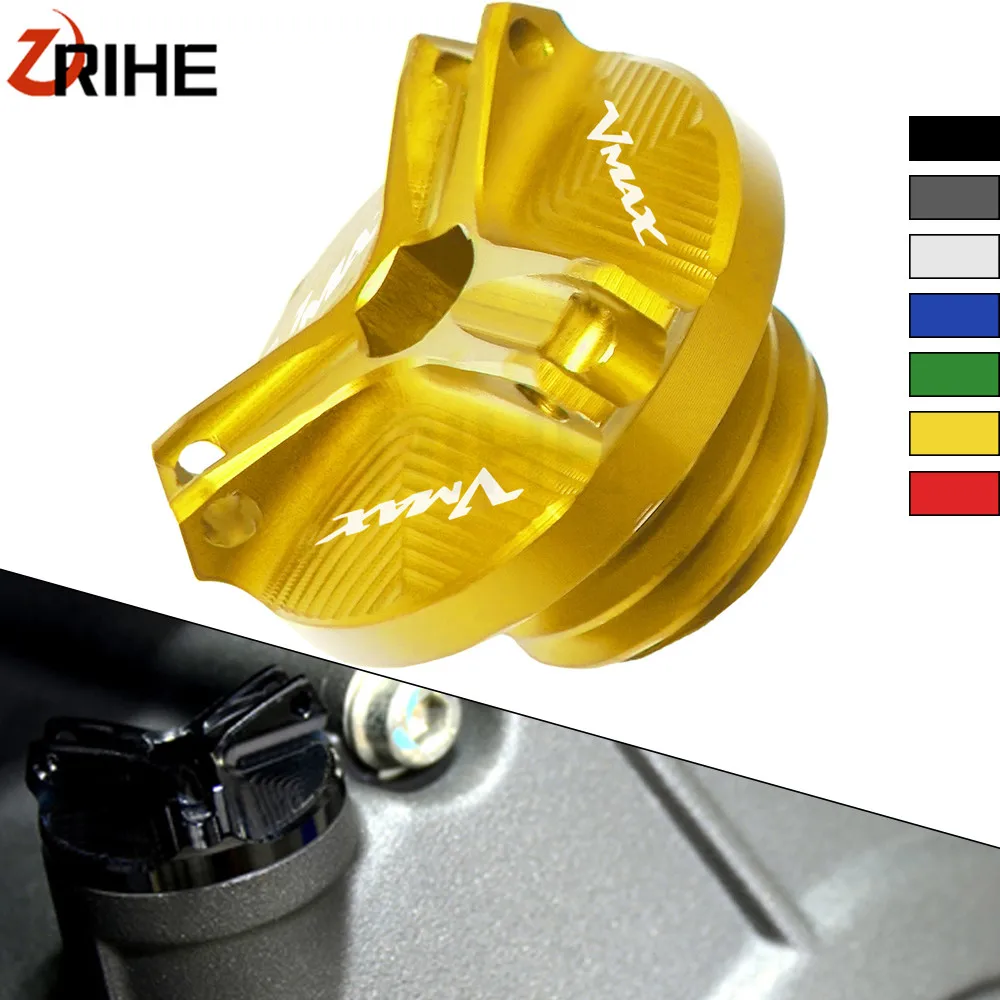 

For yamaha TMAX 500 2007 VMAX1700 V-MAX1700 VMAX 1700 Motorcycle Accessories CNC M20*2.5 Engine Oil Filter Cup Plug Cover