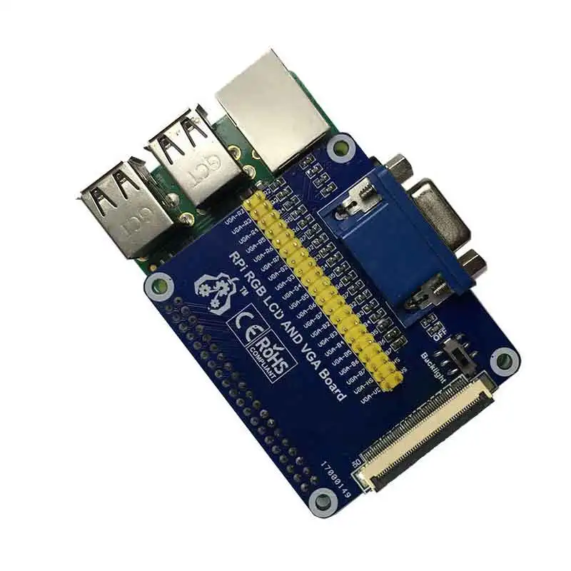 Raspberry Pi 5-дюймовый ЖК-дисплей 5 дюймов и VGA разъем dpi драйвер