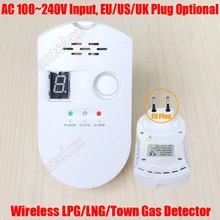 Домашний AC100V~ AC240V Беспроводной сжиженный природный газ сжиженного нефтяного газа LPG уголь магистральное газоснабжение Утечки Детектор осмотра проверить сигнализации