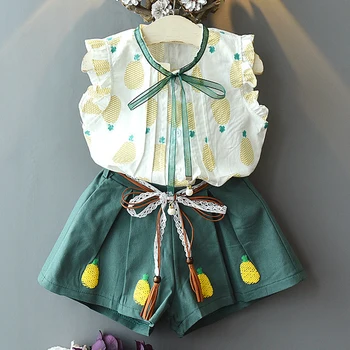 

Children Clothing 2019 Summer Toddler Girls Clothes Sport Suit T-shirt+Skirt 2pcs Outfit Kids Tracksuit For Girls Clothing Sets