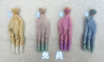 

1pcs 20*100cm 8colors Gradual change Tresses Rome big roll Doll Wig Hair Wig For BJD SD Fit for 1/6 1/3 1/4 Doll Accessories