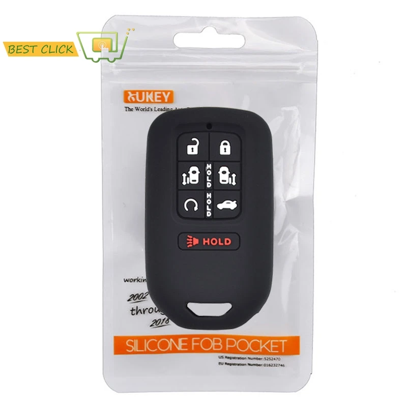 

Silicone Car Key Case For Honda Odyssey Touring Freed Elysion MPV 2017 2018 Cover Keyless Remote Fob Shell Holder Protector