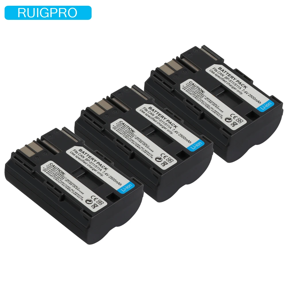 BP-511 Батарея BP-511A BP511 BP511A для Canon G6 G5 G3 G2 G1 EOS 300D 50D 40D 30D 20D 5D MV300i цифровой Камера 7,4 V литий-ионный аккумулятор+ номер для отслеживания посылки