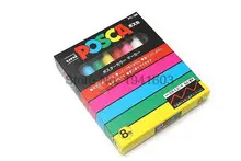 Mitsubishi uni posca пк-3м маркером-fine tip-0.9mm-1.3mm дело 8 цветов