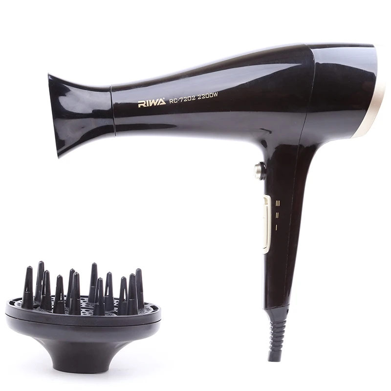 

RIWA 2200w Wall Mount Hair Dryer 6 Mode Thermostatic Cold Hot Wind Hair Circle Comb Blow Dryer Professional Ceramic RC7202