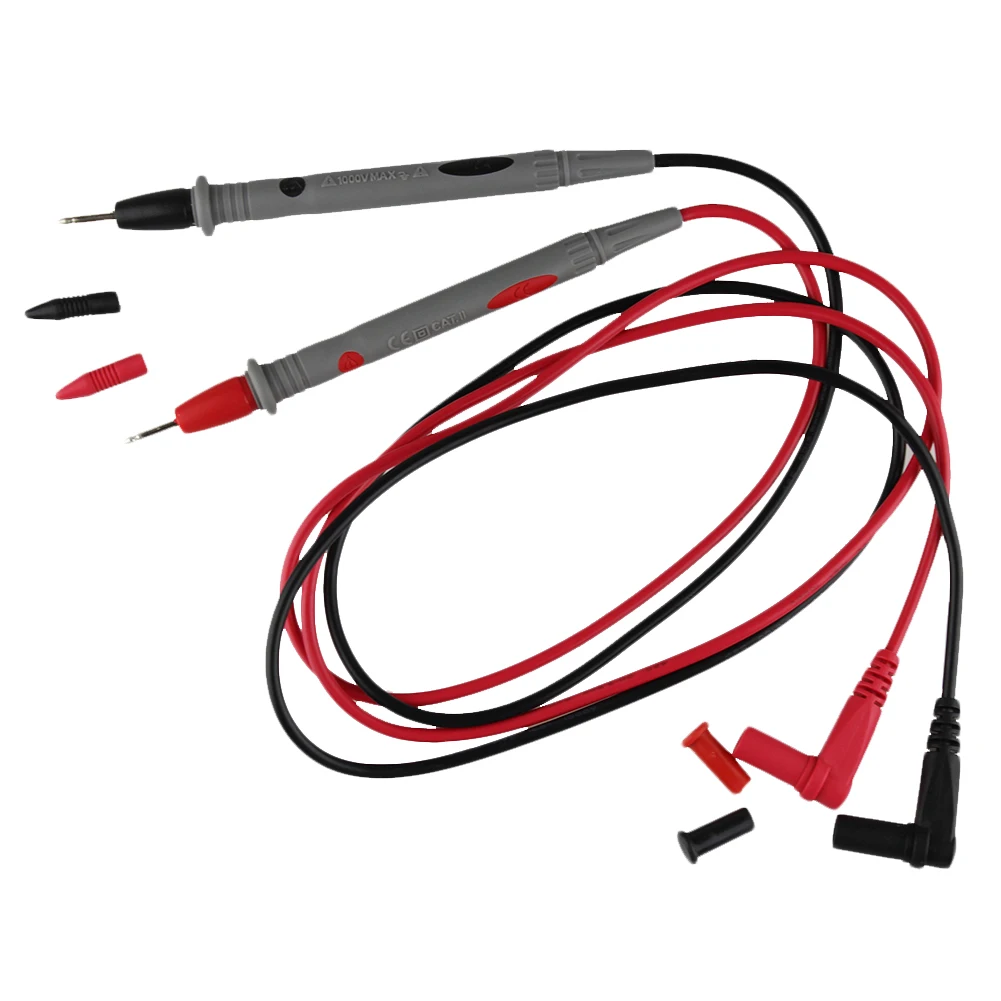 

2pcs/set 1.1M Multimeter Test Leads Probe Cable for IC Pin 1000V 10A Anti Slip Grip Measurement AccessoriesMulti Tester Tools