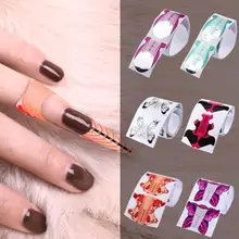 100 шт Французский акриловый гель для ногтей, УФ-гель для наращивания, акриловый наконечник, гелевая наклейка для наращивания ногтей, форма для наращивания, акриловый