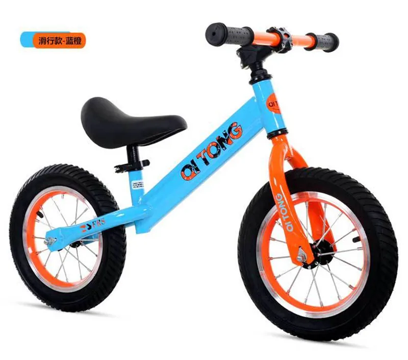 Best Brand New 12 Balance Bike Classic Kids No-Pedal Learn To Ride Pre Bike Pneumatic tire 2 Wheels Push Bicycle For Child (Ages 2-6) 12