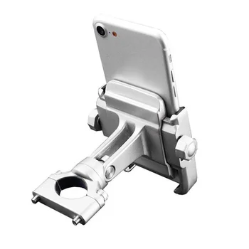 

Universal Aluminum Alloy Motorcycle Phone Holder For iPhoneX 8 7 6s Support Telephone Moto Holder For GPS Bike Handlebar Holder