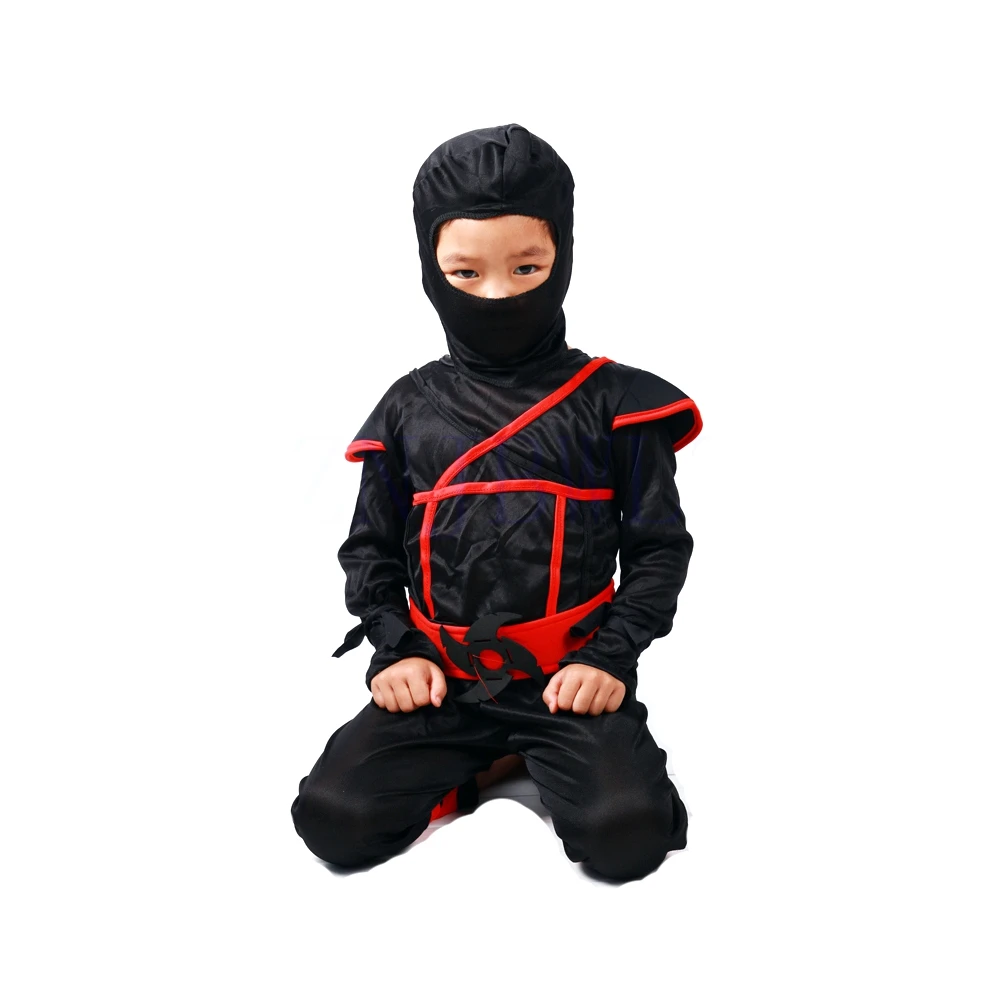 Костюм ниндзя; Косплей; ассасин; вечерние костюмы для девочек; disfraz de Ninja; для мальчиков и девочек; воин; стелс Пурим; детская одежда; Sete - Цвет: Stealth Ninja