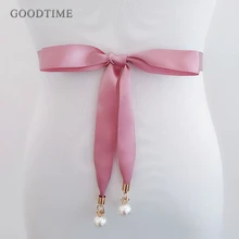 Модные жемчужные атласные пояса для Вечерние вечернее платье пояс полиэстер невесты лента для подружки невесты Свадебная лента ремни для девочек