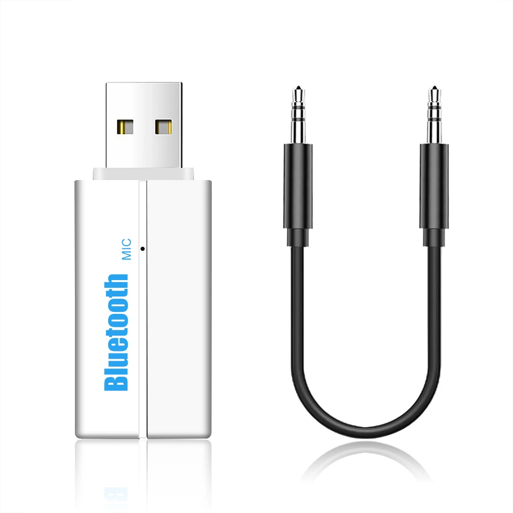 KEBIDU USB Bluetooth беспроводной приемник AUX 3,5 мм Bluetooth адаптер ключ аудио домашний динамик v4.2 рецептор для автомобиля Поддержка TF