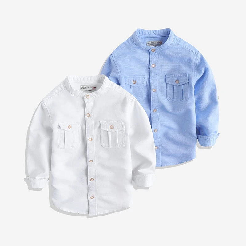 

The boy cotton collar shirt