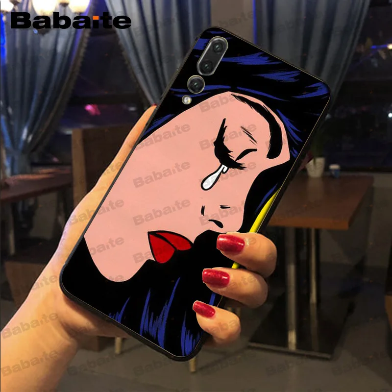 Vintage Pop Art Crying Girl