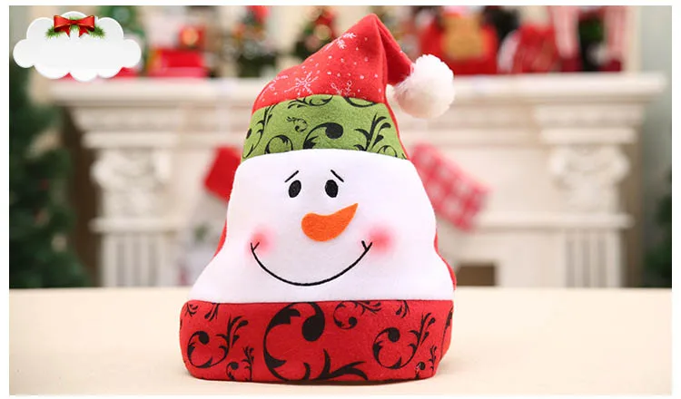 ETya, унисекс, для взрослых, Рождественская шапка, милый Санта Клаус, снеговик, олень рождественское, Красная шапка, новинка, шапка для рождества, для дома, вечерние украшения