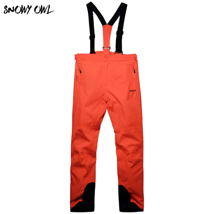 

Outdoor waterproof ski pants men women couples thick warm snow pants with straps snowboard skate trousers h70