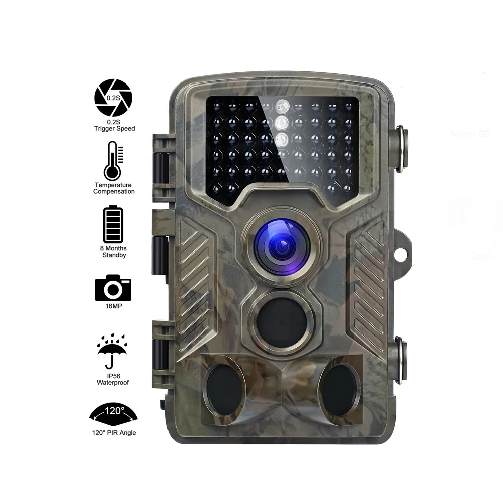 

Wildlife Camera Trail Cameras Invisible Animal Trap Night Vision Waterproof IP65 Hunting Scouting Cams Surveillance HC800A