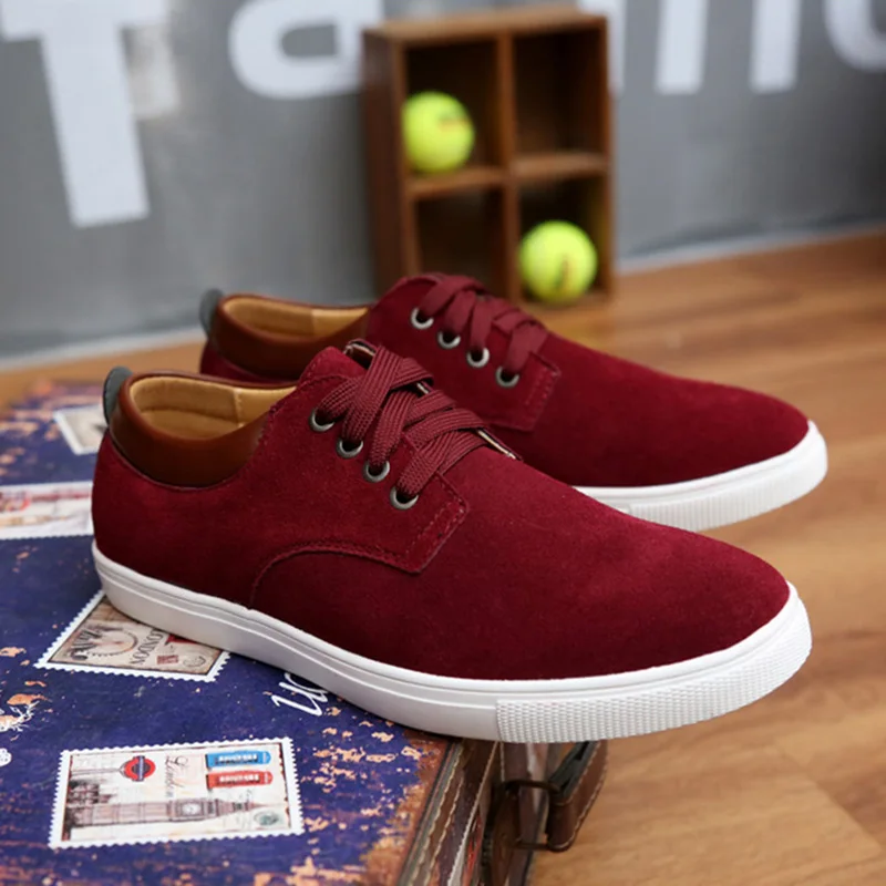 Mode Black 263 Automne Suede wine Chaussures No Formateurs En Casual Sport blue Cuir Taille De Hommes brown orange 2018 Grande W2e9DHIYE