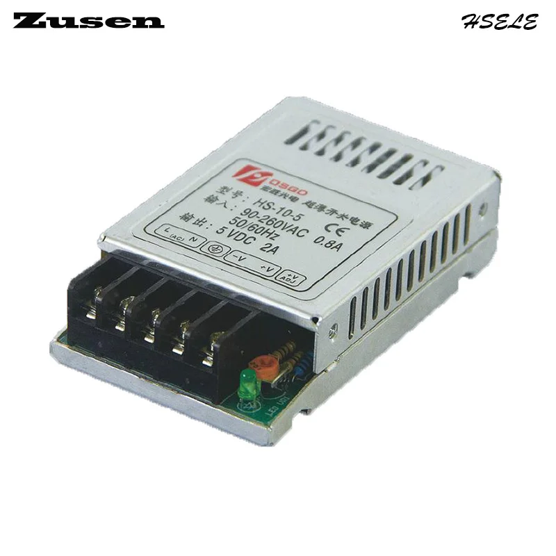 

Zusen High Quality HS-10W-24V 0.5A small-scale Very Slim Switching Power supply ce and rosh