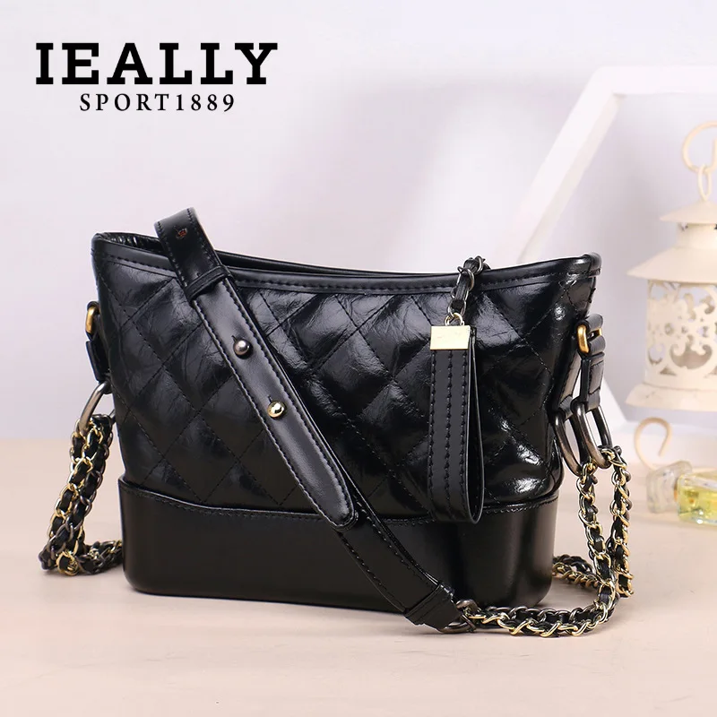 

Leather women's bag new 2019 fashion handbag Tide Korean version hundred broadband Crossbody bag women's shoulder retro bag