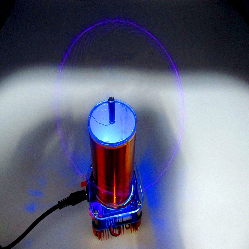 Diy Kits 30W Mini Music Tesla Coil Plasma Speaker Tesla Arc Generator Wireless Transmission Amplifier home audio amplifier