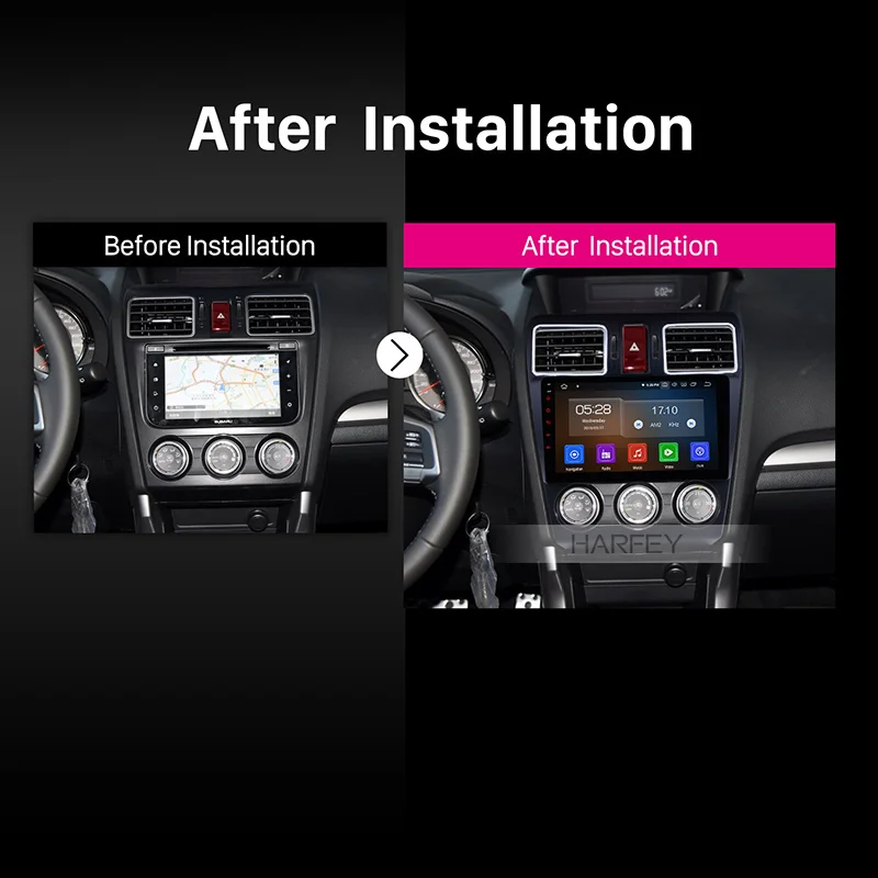 Best Harfey Car Radio Player 2Din 9" HD 8 Core Android 9.0 Stereo Autoradio GPS for Subaru WRX forester 2014-2016 Vehicle Head Unit 3