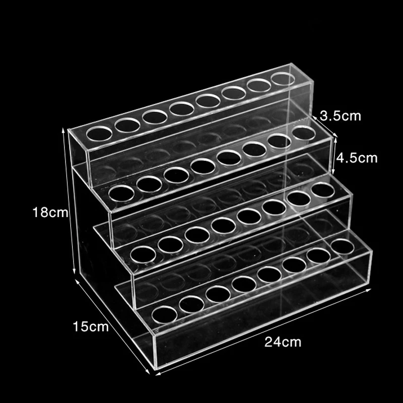 Прозрачный акриловый Mac подставка для помады блеск для губ Лак для ногтей, косметика макияж Органайзер коробка дисплей держатель стенд