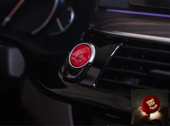 

For BMW 5 Series G30 530i 2017 2018 Red Engine Start Stop Button Cover Trim Decoration