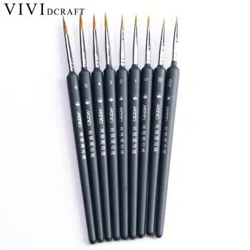 

10pcs/Box Artists Brushes Brush Pen for Sketched Lines Gouache Watercolor Paint Oil Painting Supplies Tool Painting Pen