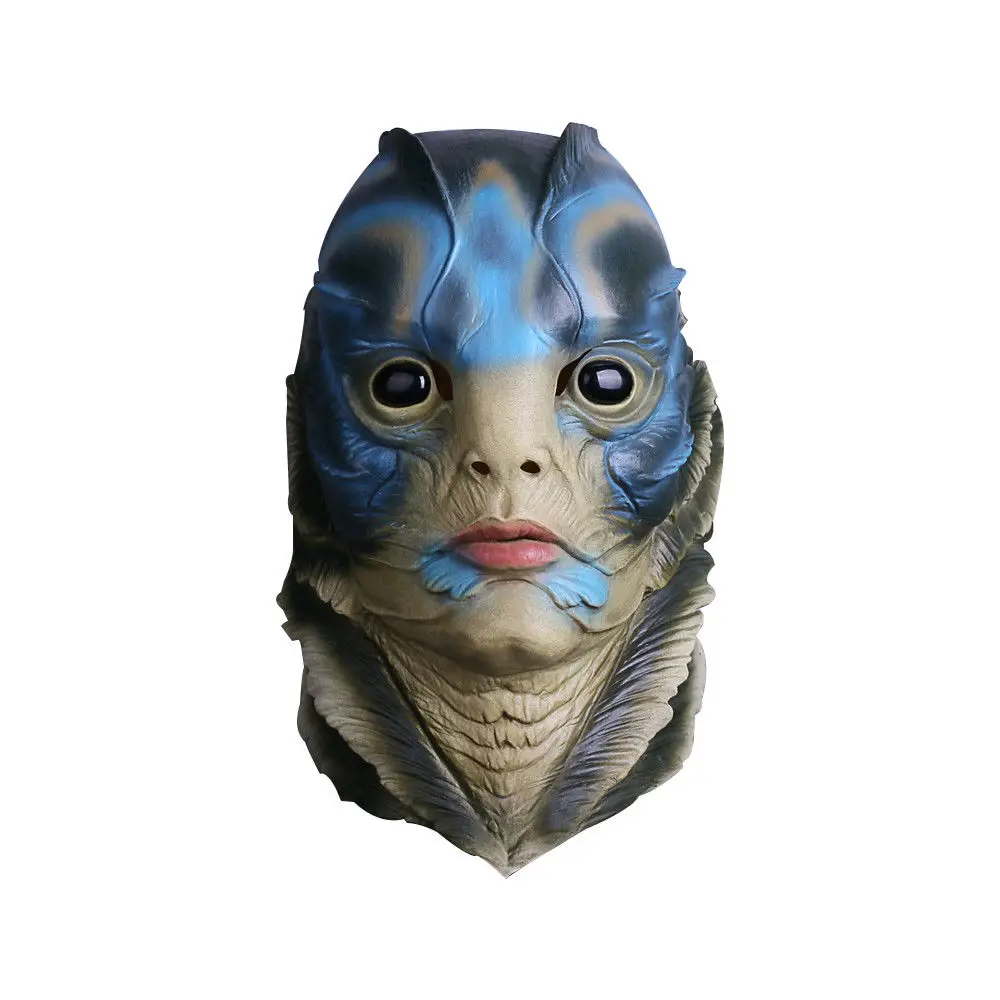 Cosplay 2018 Movie The Shape of Water Mask Merman Mermaid Halloween Latex Mask2