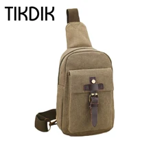 Унисекс Винтаж Досуг Холст сумка ретро мужчин Crossbody Bag один-ремень сплошной груди мешок Sobretudo Feminino мини арбалет