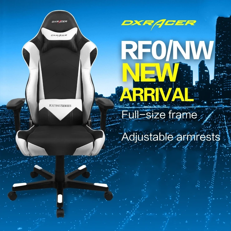 DXRacer RF0 БЕЛАЯ АКУЛА мода компьютерные кресла e-спорт gaming chair PU Эргономичный дизайн