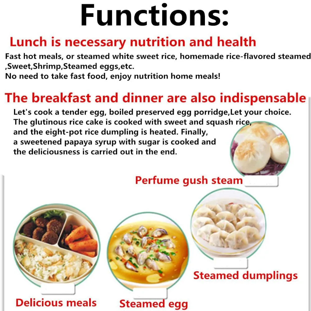 110 V/220 V Мини электрическая плита риса Плита 1.2L Многофункциональный Коробки для обедов Портативный Еда нагрева пароход сохранение тепла Пособия по кулинарии горшок
