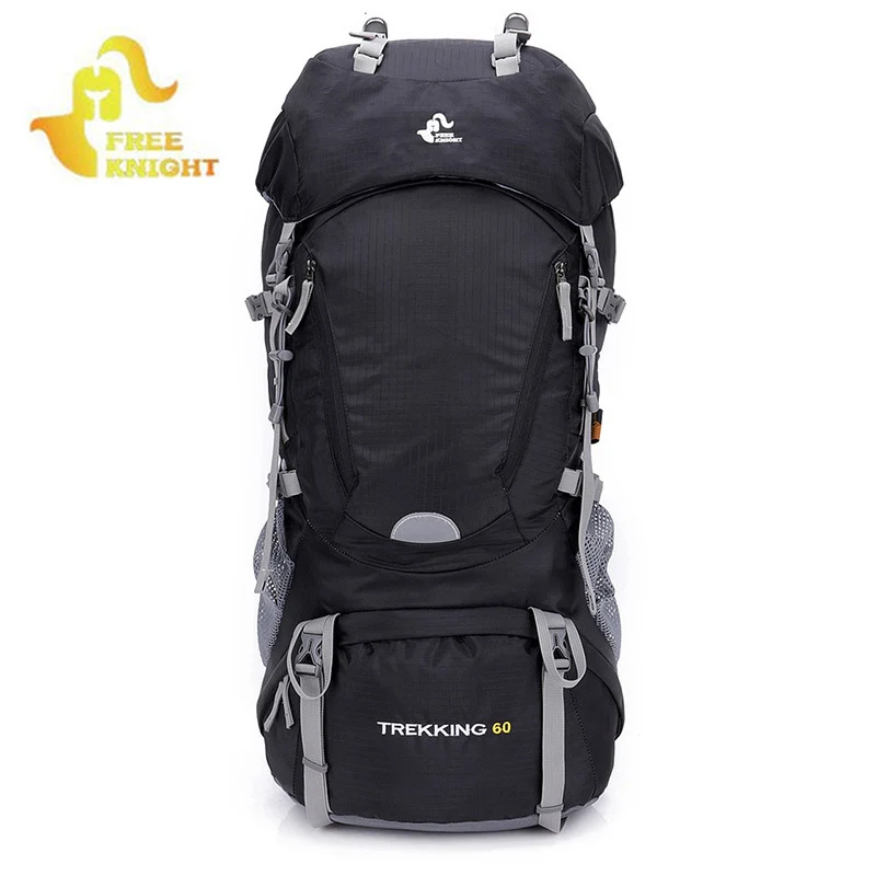 

60L Men Outdoor Sport Backpack Rain Cover Bag For Mountaineering Hiking Camping Tourist Rucksack Sac De Sport Mochila XA63WA