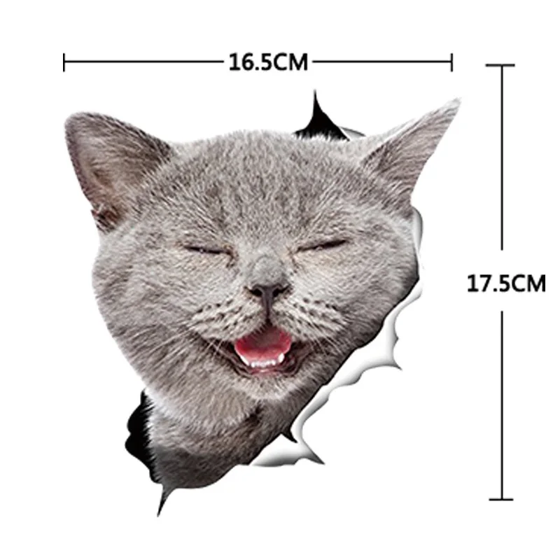 Автомобильный Стикеры 5 видов peek cat сбоку s Виниловая пленка для оклеивания