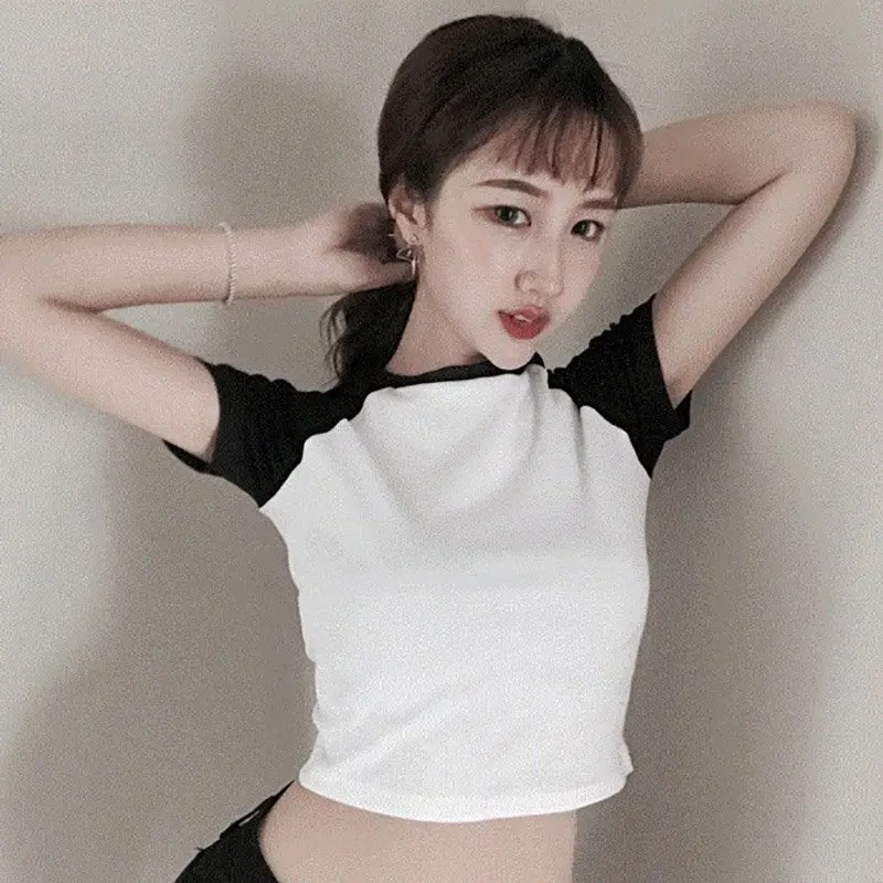 

White Black Female T Shirt Harajuku T-Shirts Women Summer Short Sleeve Casual Clothing Slim Tee Tops Camiseta Feminina Fashion