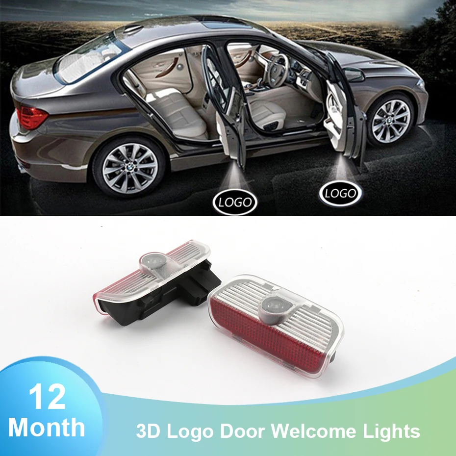 

RONAN Car styling LED 3D Logo Projector shadow Lights Car Door Welcome Lights For VW tiguan MK5 MK6 MK7 Passat B6 B7 Golf 6 7 CC