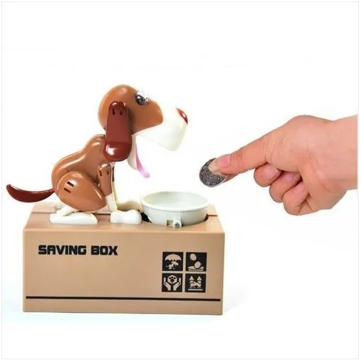 Money Piggy Bank Saving BoxHungry Hound Bank Coin Eating save Money Box