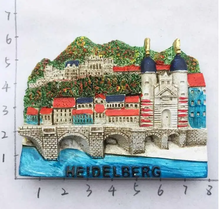 

Heidelberg Germany Tourist Travel Souvenir 3D Rubber Fridge Magnet