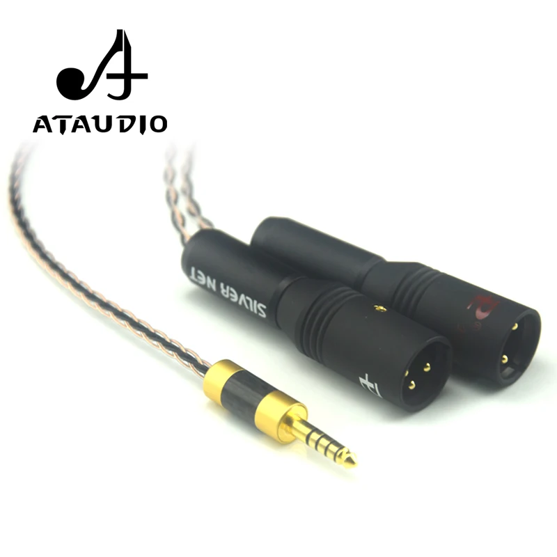 ATAUDIO-Cable Hifi de 4,4mm a 2XLR, accesorio para Sony WM1A/1Z PHA-1A/2A Z1R, 4,4mm, equilibrio a doble XLR macho