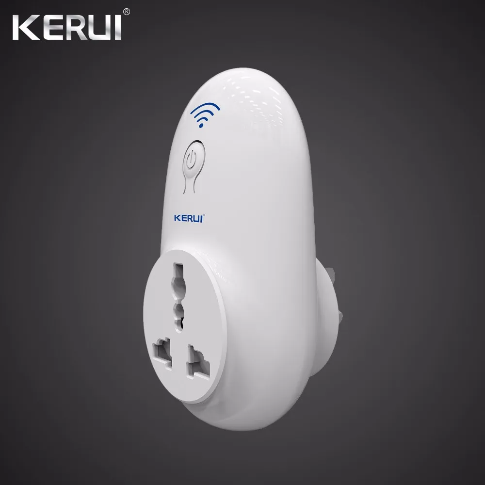 Беспроводной независимый дистанционный выключатель розетки Kerui с Wi Fi умная Вилка