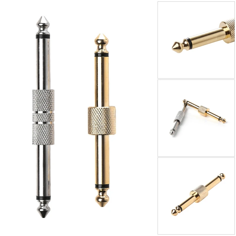 1pc 1/4 inch 6.35mm Guitar Pedal Connector Male To Male Plug Audio Adapter Electric Interface Pedal Accessories 1pc 1/4 inch 6.35mm Guitar Pedal Connector Male To Male Plug Audio Adapter Electric Interface Pedal Accessories
