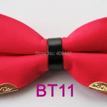 Yibei Coachella Галстуки двойной Слои красный арбуз Боути микрофибры Регулируемый одноцветное Цвет лук Галстуки смокинг человек бабочка Pre-Tied