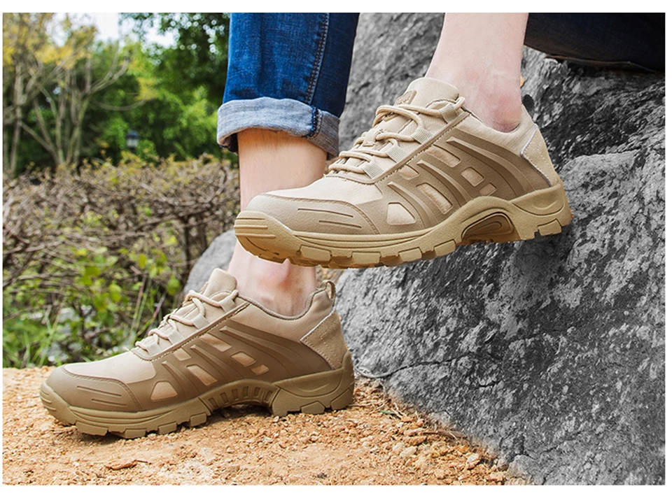 Cungel Мужская Уличная обувь Горные походные ботинки для треккинга, ходьбы, альпинистские ботинки военный десант военные ботинки Нескользящие