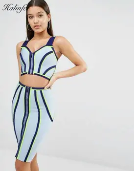 

Halinfer 2019 Top Sexy Women's Suit V-neck zipper Fly bandage dress elegant celebrity party dresses vestidos