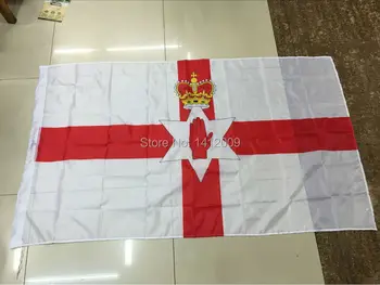 

Euro sellingFree Shipping 90*150cm Hanging Northern Ireland National Flag Office/Activity/parade/Festival/Home Decoration