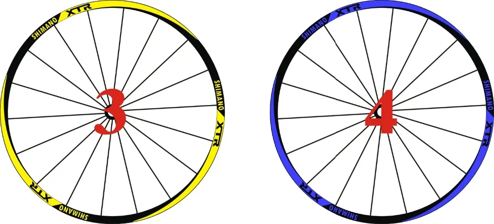 12 предметов/комплект Светоотражающие оправы колеса горного велосипеда 26 дюймов диск колеса Наклейки колесо декоративные велосипед таблички Racing Наклейки