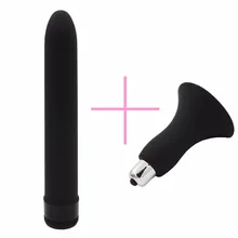 F YEMA 2PCS/Set Trumpet Nipple Clitoris Mini Vibrator Combine with 4-Color G Spot Dildo Stick Vibrator Sex toys for Women
