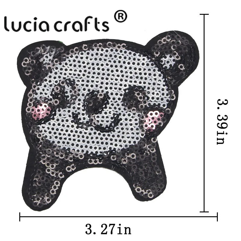 Lucia crafts 7 шт/15 шт блестки патчи железные или Пришивные Патчи Наклейки аппликация патч сумка для одежды DIY аксессуары L0302