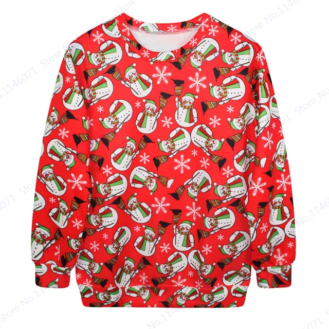 Lovely Santa Claus Reindeer Mens Sports Suits White Christmas Training